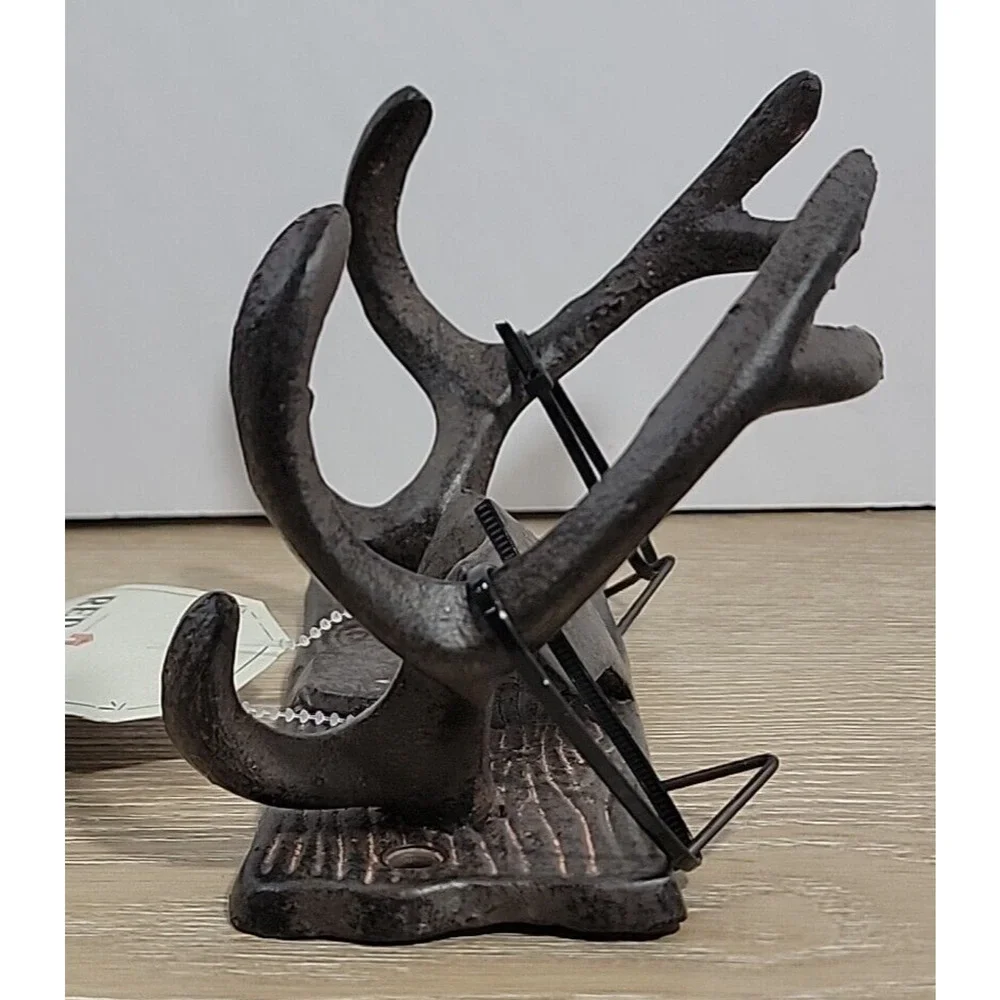 Red Shed Rustic Cast‎ Iron Wall Hanging Antler Style Bottle Opener New